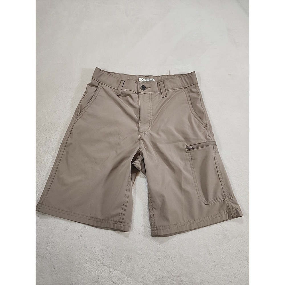 NWOT Sonoma‎ Boys Khaki Shorts With 9" Inseam Size 14